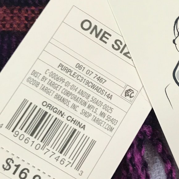 A New Day Purple Plaid Scarf - Picture 3 of 4